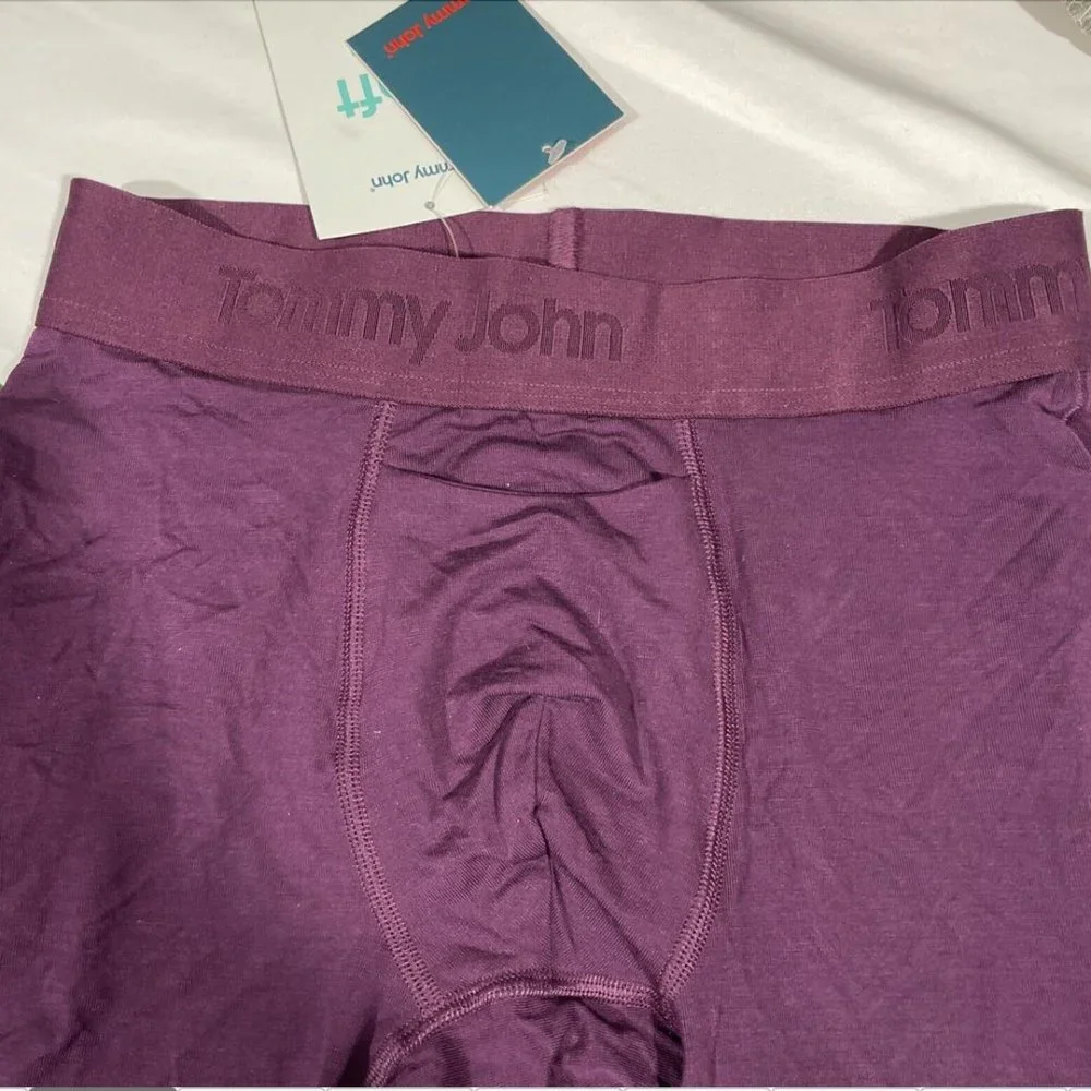 NWD $36 Tommy John [ Small ] Soft Second Skin Boxer Briefs‎ Merlot #5255